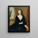 Sarah Herzogin von Marlborough nach Maria Verelst - William Derby — gerahmtes Bild an der Wand