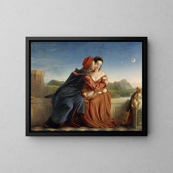 Francesca da Rimini - William Dyce — gerahmtes Bild an der Wand