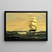 Segelboot vor der Küste von Maine - William Edward Norton — gerahmtes Bild an der Wand