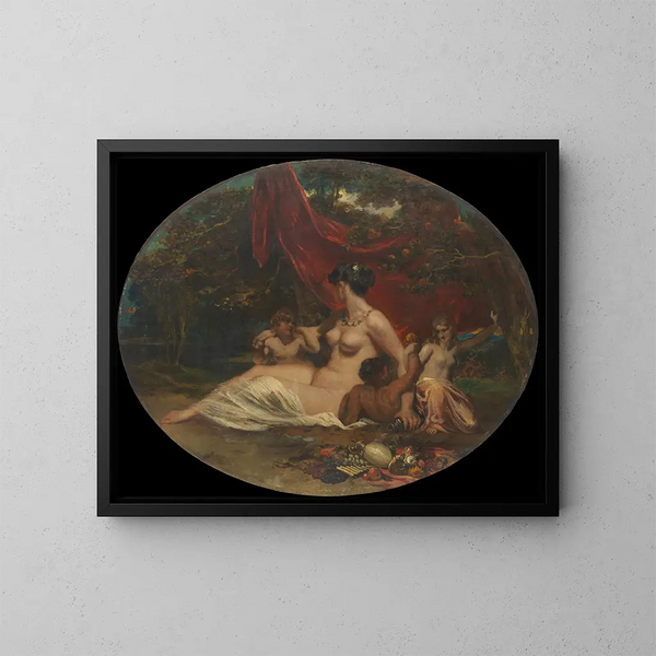 Allegorie - William Etty — gerahmtes Bild an der Wand