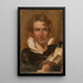 Selbstporträt - William Etty — gerahmtes Bild an der Wand