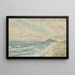 Strand von Nine Mile, blickt nach Norden von Totara aus - William Francis Herring — gerahmtes Bild an der Wand