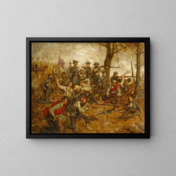 Tenir la ligne à tous les risques - William Gilbert Gaul — gerahmtes Bild an der Wand