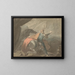 Ein König und ein Pferd mit geisterhaften Frauen - William Hamilton — gerahmtes Bild an der Wand