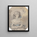 Mademoiselle Charlotte Sandby - William Hamilton — gerahmtes Bild an der Wand
