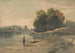 Flusslandschaft mit Junge und Schafe - William Havell — Ansicht des Kunstwerks