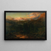 Berge im Mondschein - William Heine — gerahmtes Bild an der Wand