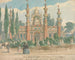 Tempel der Pyrotechnik und Saloon des amerikanischen Gebäudes - William Henry Brooke — Ansicht des Kunstwerks