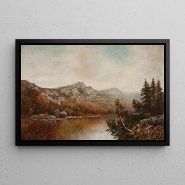 Landschaftsgemälde aus Neuengland - William Henry Hilliard — gerahmtes Bild an der Wand