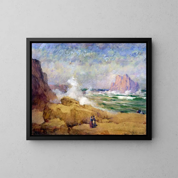 an der kalifornischen Küste - William Henry Holmes — gerahmtes Bild an der Wand