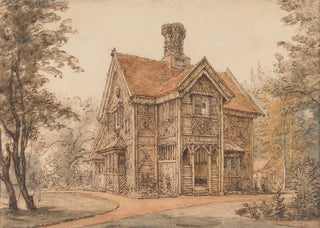 William Henry Hunt - A Lodge at Cassiobury.webp