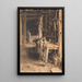 Innenansicht einer Scheune - William Henry Hunt — gerahmtes Bild an der Wand