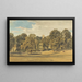Kirche von Bushey von Südwesten - William Henry Hunt — gerahmtes Bild an der Wand