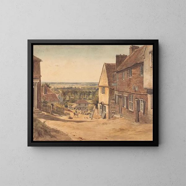 Rue Dagnall, St Albans - William Henry Hunt — gerahmtes Bild an der Wand