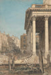 Der Portikus von St Martin-in-the-Fields - William Henry Hunt — Ansicht des Kunstwerks