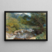 Sur l'East Lyn, North Devon - William Henry Millais — gerahmtes Bild an der Wand