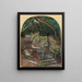 Schritte in einem Garten - William Henry Millais — gerahmtes Bild an der Wand