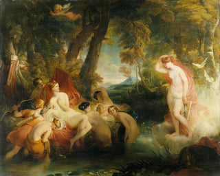 William Hilton - Venus in search of Cupid surprises Diana.webp