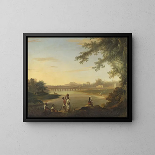 William Hodges - The Marmalong Bridge with a Sepoy and Natives in the Foreground.webp
