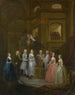 Das Hochzeitsbild von Stephen Beckingham und Mary Cox - William Hogarth — Ansicht des Kunstwerks
