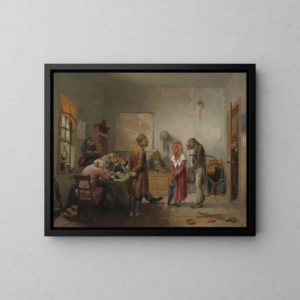 Scheidung - William Holbrook Beard — gerahmtes Bild an der Wand
