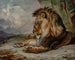 Löwe im Schlaf - William Huggins — Ansicht des Kunstwerks