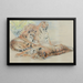 Studie von Tigern - William Huggins — gerahmtes Bild an der Wand