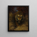 Tiger im Gras - William Huggins — gerahmtes Bild an der Wand