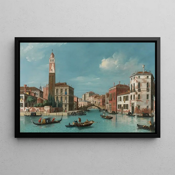 William James - View Of The Entrance To The Cannareggio Canal With The Church Of San Geremia And The Palazzo Labia Venice.webp