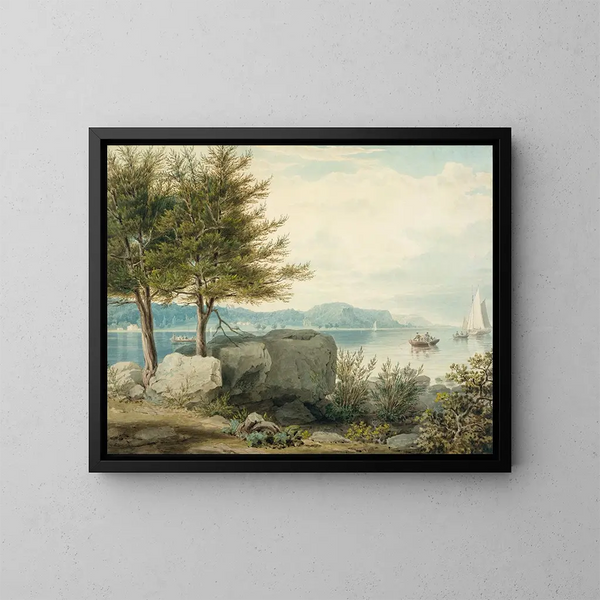 Weehawken seit Turtle Grove - William James Bennett — gerahmtes Bild an der Wand