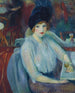 Café Lafayette Portrait de Kay Laurell - William James Glackens — Ansicht des Kunstwerks