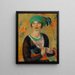 Mädchen mit grünem Turban - William James Glackens — gerahmtes Bild an der Wand