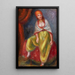 Junge Frau im orientalischen Kostüm - William James Glackens — gerahmtes Bild an der Wand