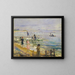 Jetées à Bellport - William James Glackens — gerahmtes Bild an der Wand