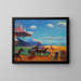 Rennbahn - William James Glackens — gerahmtes Bild an der Wand