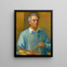 Selbstporträt - William James Glackens — gerahmtes Bild an der Wand