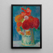 Stillleben mit Lilien - William James Glackens — gerahmtes Bild an der Wand