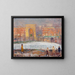 Das Straßenreinigungspersonal in Washington Square - William James Glackens — gerahmtes Bild an der Wand