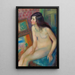 Nackte Medaille d'Or du Temple - William James Glackens — gerahmtes Bild an der Wand