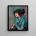 La Brune - William James Glackens — gerahmtes Bild an der Wand