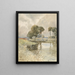Landschaft mit Fluss - William James Müller — gerahmtes Bild an der Wand