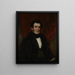 Portrait eines jungen Mannes - William Jewett — gerahmtes Bild an der Wand