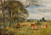 Rinder beim Weiden mit der Kirche von Sefton im Hintergrund - William Joseph Julius Caesar Bond — Ansicht des Kunstwerks