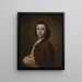 Selbstporträt - William Keeble — gerahmtes Bild an der Wand