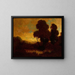 Landschaft des Abends - William Keith — gerahmtes Bild an der Wand