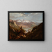 Schneefall im Tal der Ostäler - William Keith — gerahmtes Bild an der Wand