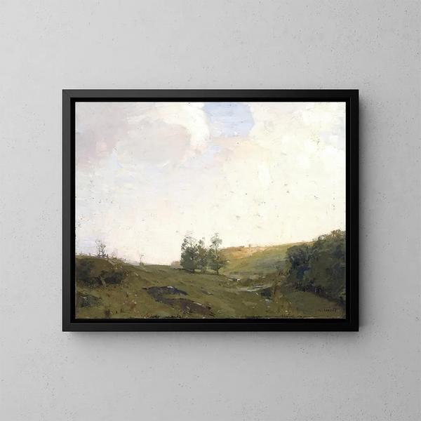 Die drei Bäume - William Langson Lathrop — gerahmtes Bild an der Wand