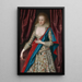 Portrait einer jungen Dame möglicherweise Jane Lady Thornhaugh - William Larkin — gerahmtes Bild an der Wand