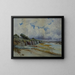 Ein Blick auf eine Küstenbucht an einem bewölkten Tag - William Lees Judson — gerahmtes Bild an der Wand