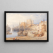 Hafen von Castletown, Isle of Man - William Leighton Leitch — gerahmtes Bild an der Wand